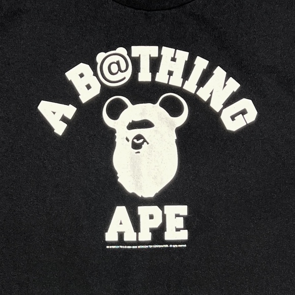 A BATHING APE Bape x Medicom Toy Be@r College Tee - Picture 2 of 11